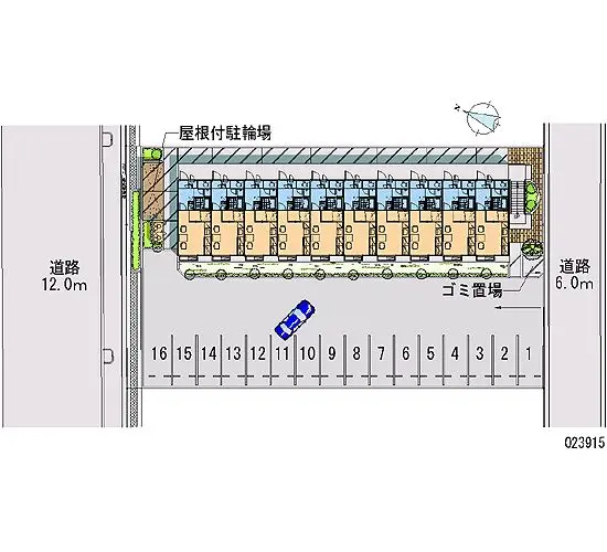 ★手数料０円★比企郡滑川町月の輪４丁目　月極駐車場（LP）